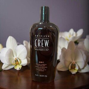 American Crew 3 in 1 Shampoo Conditioner and Body wash 33.8 oz